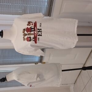 4/$40 White Canada Day Tee - Size Medium